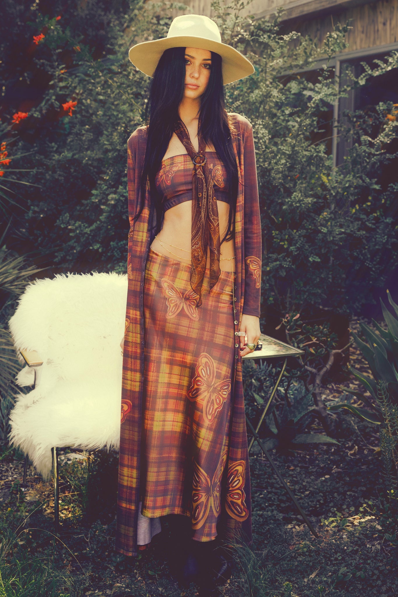 The Joni Monarch Midi Skirt