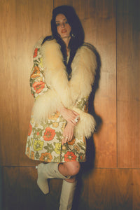 The Michelle Floral Afghan Coat