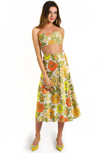 The Michelle Floral Midi Skirt