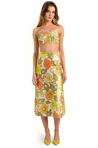 The Michelle Floral Midi Skirt