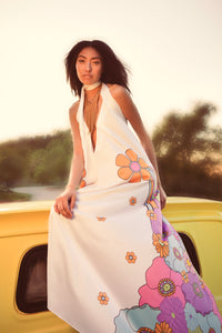 The Frankie Floral Tie Gown