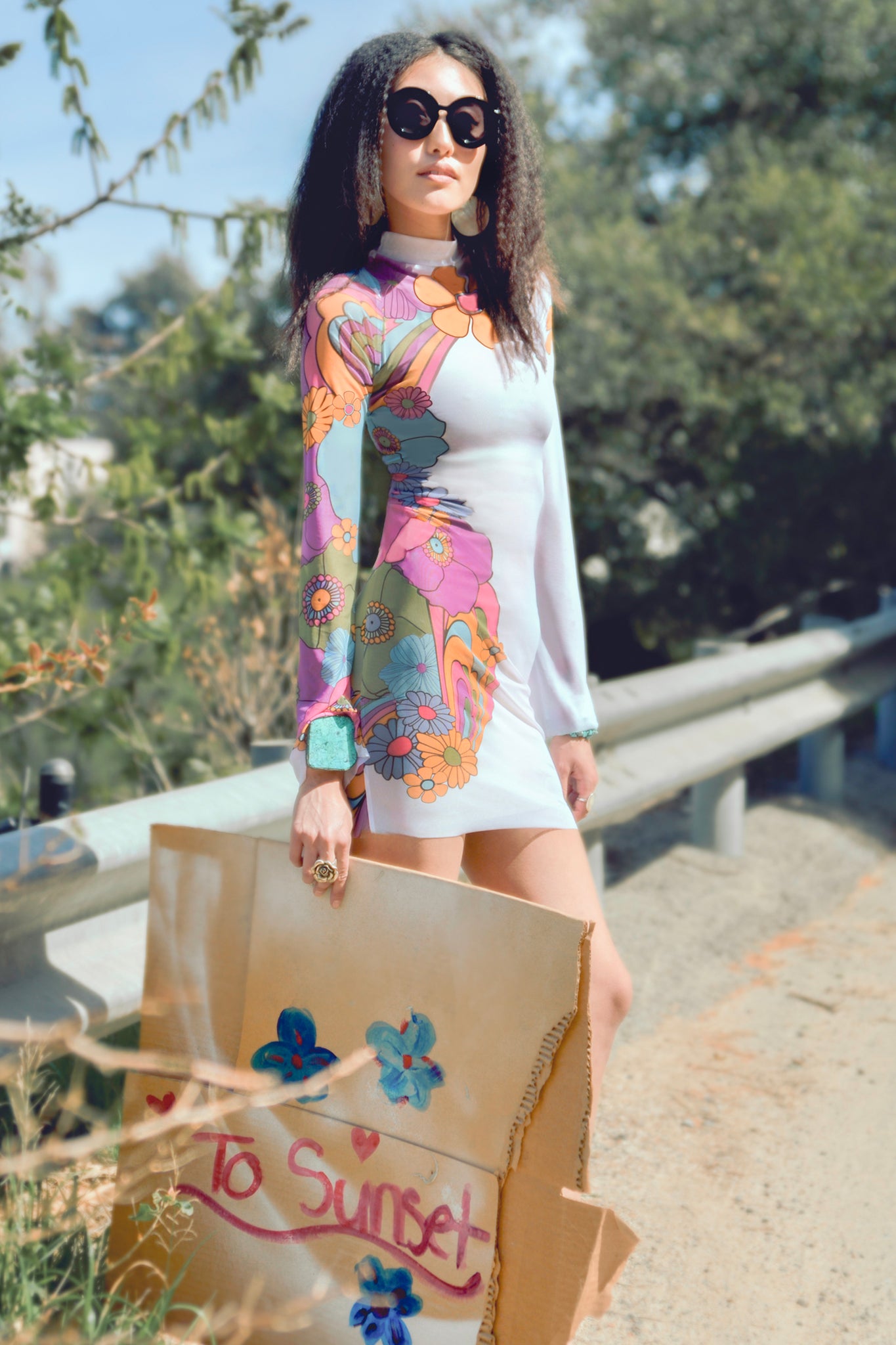 The Frankie Floral Mesh Mini