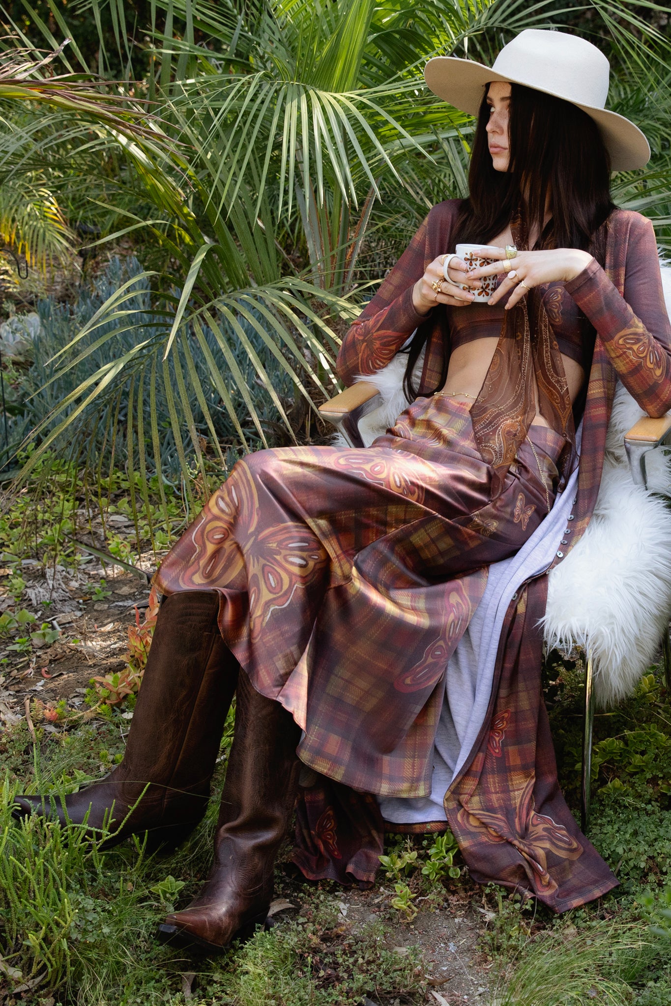 The Joni Monarch Midi Skirt