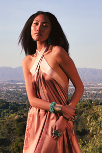 The Joni Monarch Tie Gown