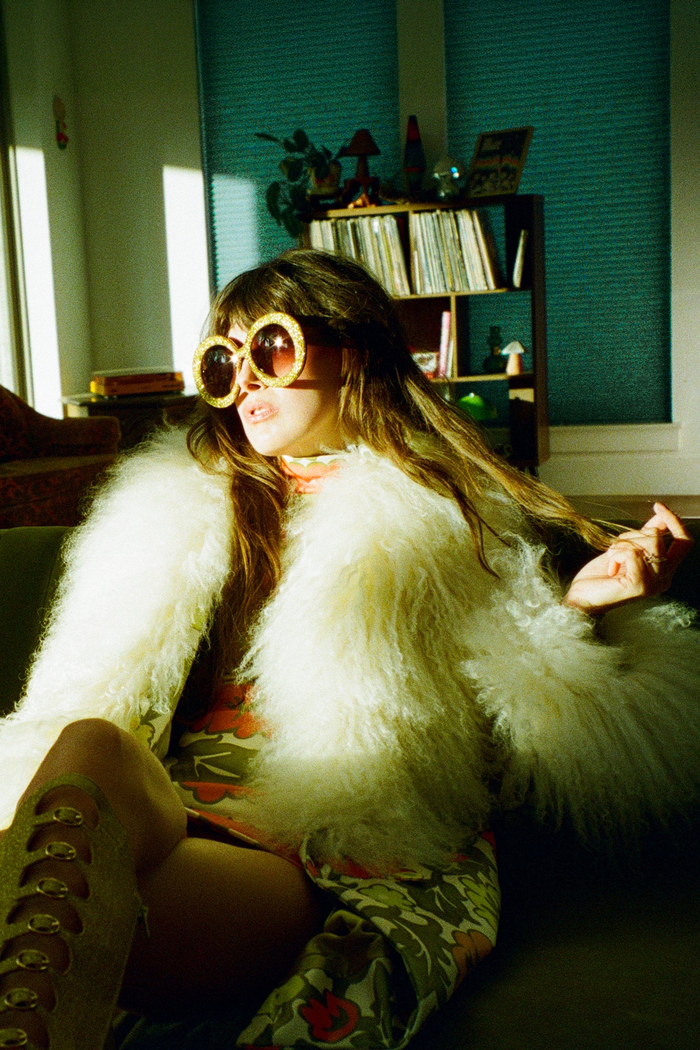 The Michelle Floral Afghan Coat